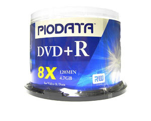 PIODATA DVD+R 8X(50Ƭװ)