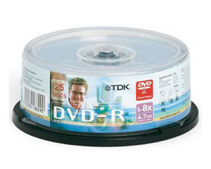 TDK DVD-R25Ƭװ (8X)