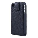 �ָ�PHC424-BLK iphone4/4s ���¿�����Ƥ����Ƥ�� (��ɫ)