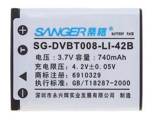 桑格LI42B/40B/NP45/NP80 数码电池图片