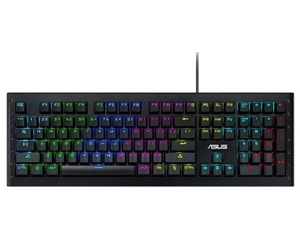 华硕GK1100 RGB炫彩背光机械游戏键盘