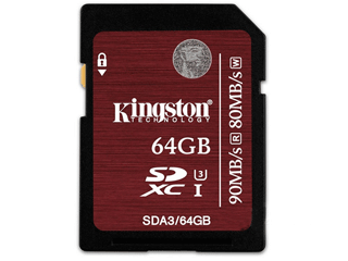 金士顿SDXC卡 UHS-I U3中国红(64GB)