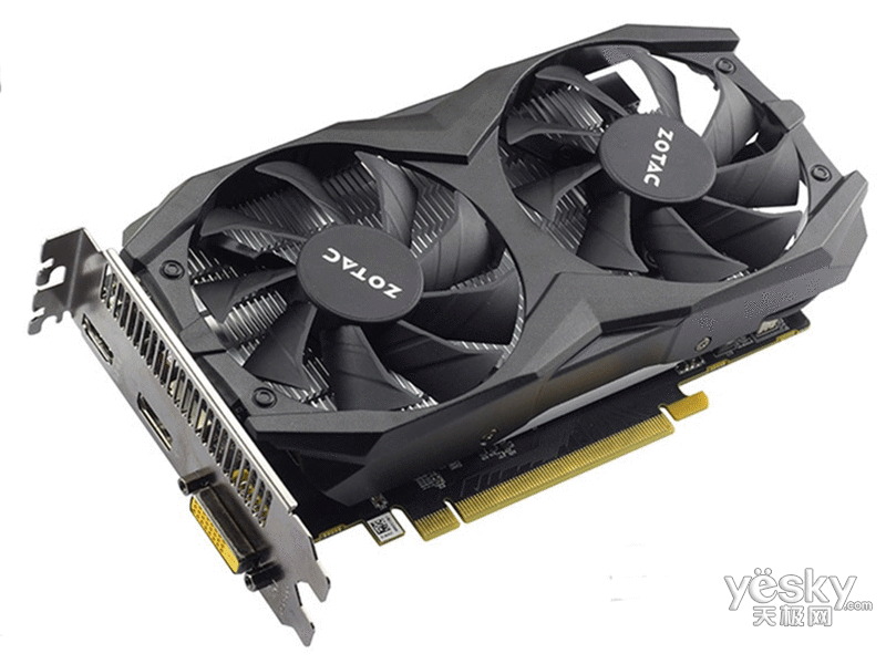 显卡 索泰 索泰geforce gtx 1050ti-4gd5 雷霆tsi sm 图片 整体外观