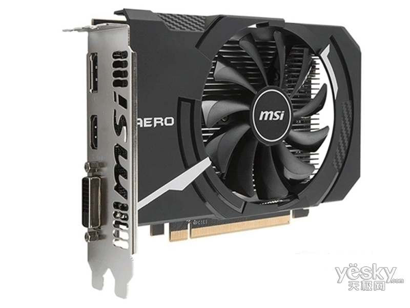 显卡 微星 微星rx560 aero itx 2g oc 图片 整体外观微星rx560 aero