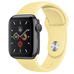 苹果Watch Series 5(GPS+蜂窝网络/铝金属表壳/运动表带/40mm) 智能手表/苹果