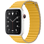 苹果Watch Edition Series 5(GPS+蜂窝网络/精密陶瓷表壳/皮制回环形表带/44mm) 智能手表/苹果