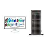 TIGERWAY W720-S/R24G4M(Xeon Gold 6139��2/256GB/1.92TB��5+24TB/TITAN RTX��4/27LCD) ����վ/TIGERWAY