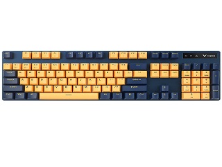 雷柏V500PRO蔚蓝黄潮多模版有线无线背光游戏机械键盘