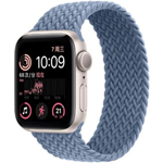 苹果Apple Watch SE 2022 40mm(GPS/星星光色铝金属表壳/岩青色编织单圈表带)