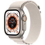 苹果Apple Watch Ultra 49mm(GPS+蜂窝网络/钛金属表壳/星光色高山回环式表带/小号) 智能手表/苹果