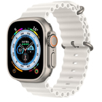 苹果Apple Watch Series Ultra钛金属表壳海洋表带 白色 智能手表/苹果