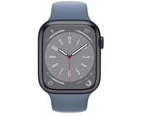 苹果Apple Apple Watch Series 8 运动型表带 45mmGPS 午夜色铝金属表壳