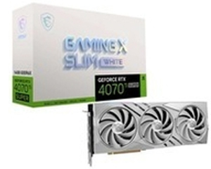 微星GeForce RTX 4070 Ti SUPER 16G GAMING X SLIM WHITE